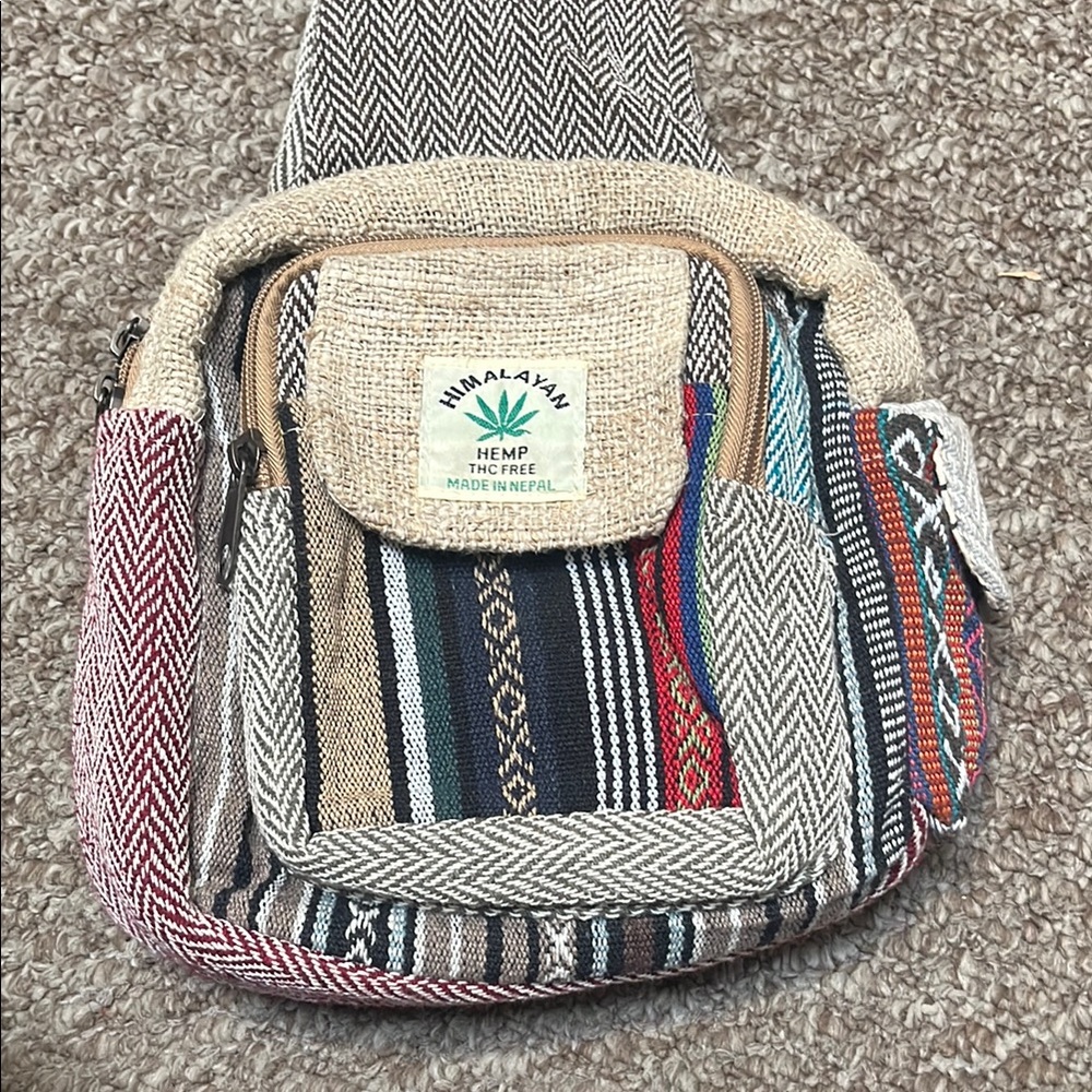 Hemp Multicolor Crossbody Bag